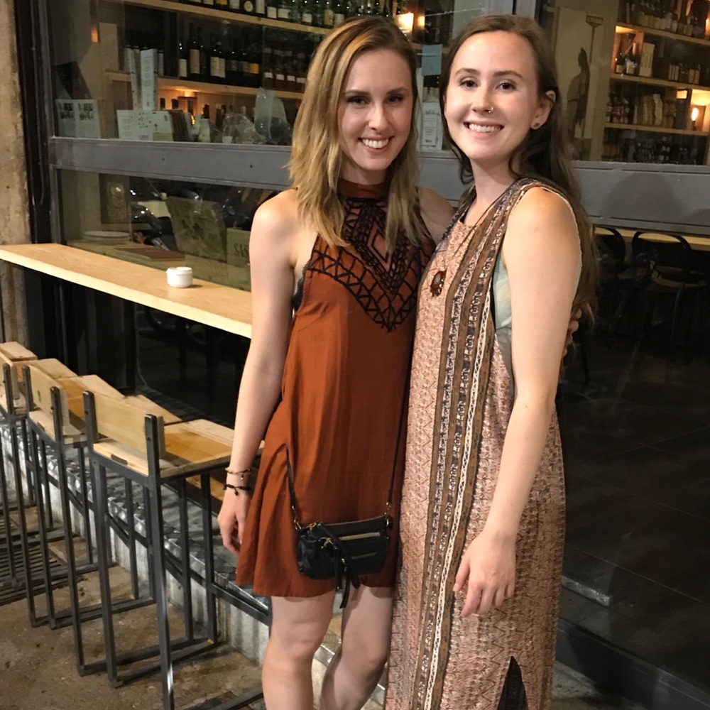 Free People x Tallow open back shift dress